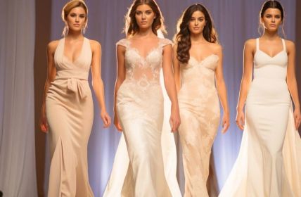 Brautkleider-Trends 2024: Blumenmuster in verschiedenen (Foto: AdobeStock 665389660 EwaStudio)