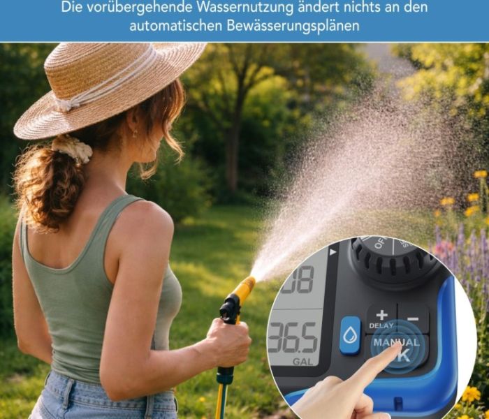 Royal Gardineer Digitaler 2in1-Bew&auml;sserungscomputer (Foto: PEARL GmbH)